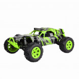 AUTOMODELO ELÉTRICO COMPLETO REBEL DB 4WD RTR 1/10 COM BARRA DE LUZ LED BATERIA LI-ION 7.4V E CARREGADOR FS RACING FS53920 VERDE